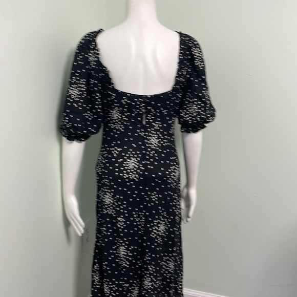 ANTHROPOLOGIE black and white mini heart print dress size small - Picture 13 of 14